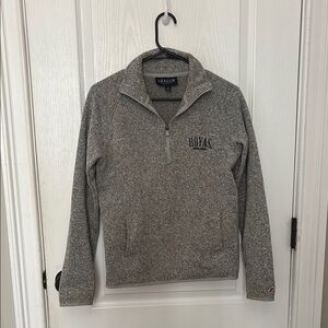 League Georgetown Gray Quarter Zip Sweatshirt